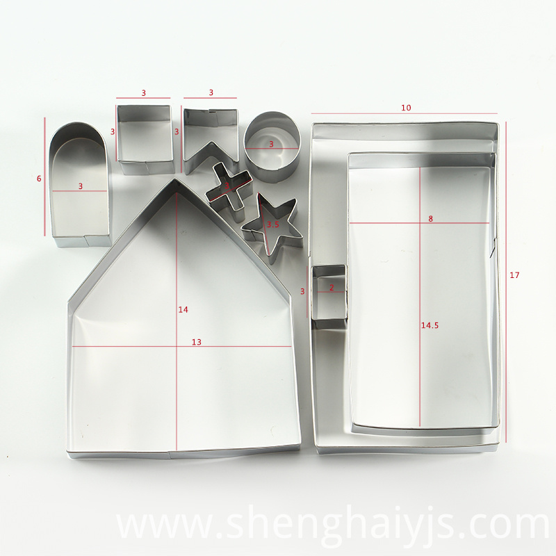10pcs 3D stainless steel Christmas cookie cutter set 10pcs 3D stainless steel Christmas cookie cutter set